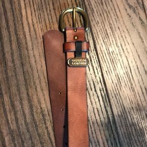 Brown leather belt 35in